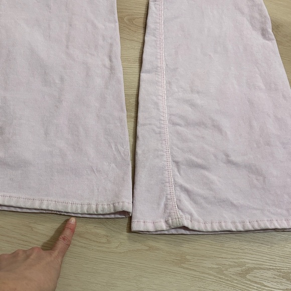 We The Free flare pants cotton bohemian chic Soft Pink Apparel - Picture 12 of 16